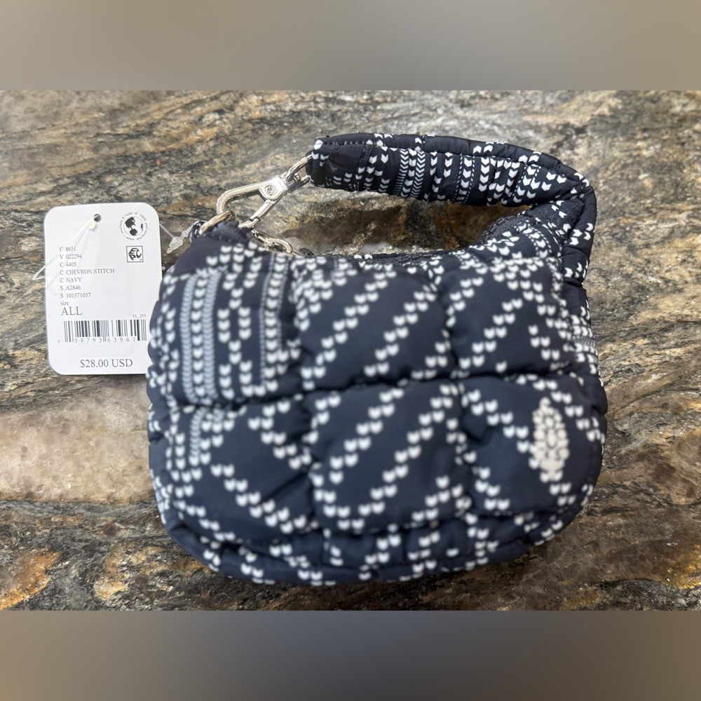 Free People Movement Printed Micro Pouch Chevron Stitch-NWT - Picture 3 of 10